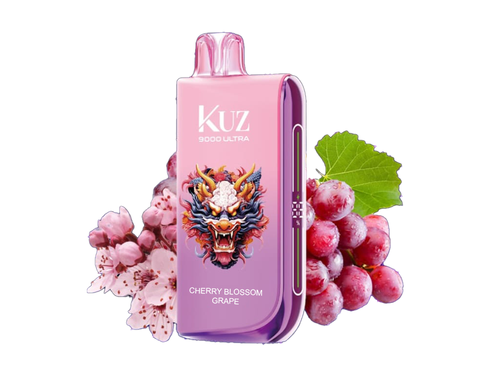 kuz ultra 9000 vape cherry blossom grapes