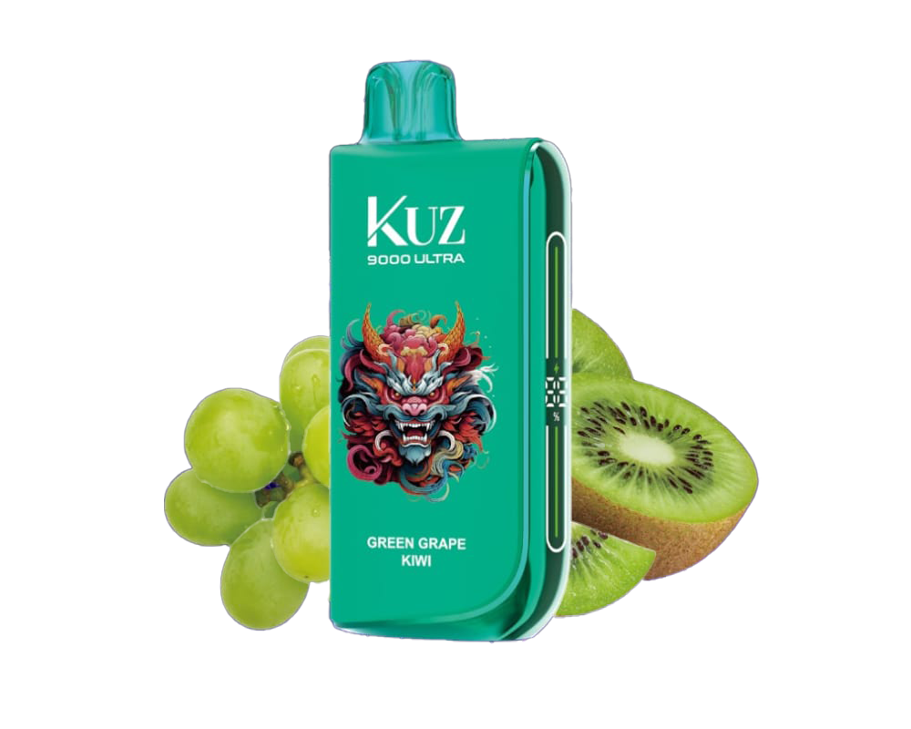 kuz ultra 9000 vape green grape kiwi